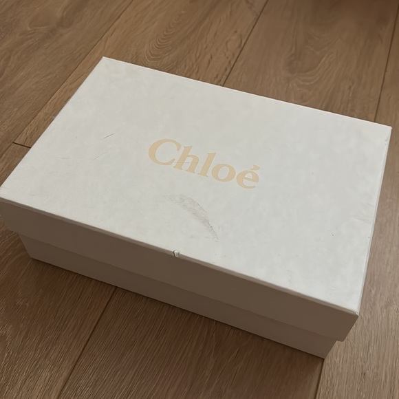 Chloe Two Tone Python Embossed Leather Lauren Strappy Flat Sandals - Picture 8 of 8